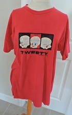 Pre-Owned Vintage Looney Tunes Brand Men s Tweety Bird T-Shirt Size XL