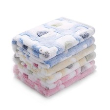 1 Pack 3 Blankets Super Soft Fluffy Premium Cute Elephant Pattern Pet Blanket...