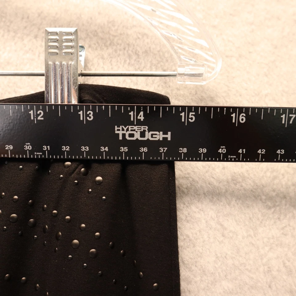 Saia Vince Camuto feminina pequena elástica cintura cravejada preta - Imagem 3 de 4