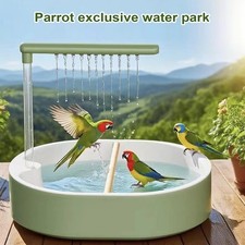 Circulating Water Automatic Bird Bathtub Bird Water Sprayer  Indoor Cage