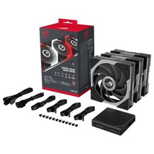 ASUS ROG Eurux GR120 ARGB PWM Fan Triple Pack 120mm PWM Fan, 2600RPM, Patente...