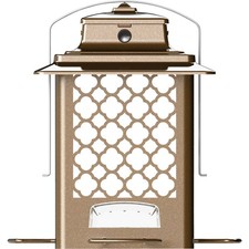 Stokes Select SureFill Bronze Metal 3.6 Lb. Capacity Hopper Bird Feeder Stokes
