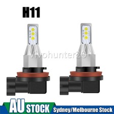 1Pair H11 LED Headlight Globes Bulbs 80W 2000LM 6000K High Low Beam Light HOT