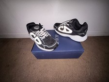 Dior B30 Mens Black/White Low Top Lace-Up Ath...