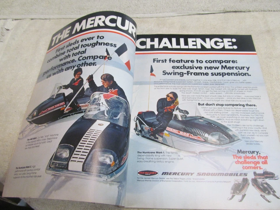 VINTAGE POPULAR SCIENCE SNOWMOBILE HANDBOOK 1973, 140 PAGES, GOOD SHAPE. - Image 4 of 4