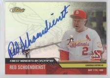 2002 Topps Finest Moments Auto Red Schoendienst #FMA-RS Auto HOF m1k