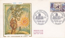 FRANCE 1970 FDC ORGANISATION DE NATIONS UNIES YT 1658