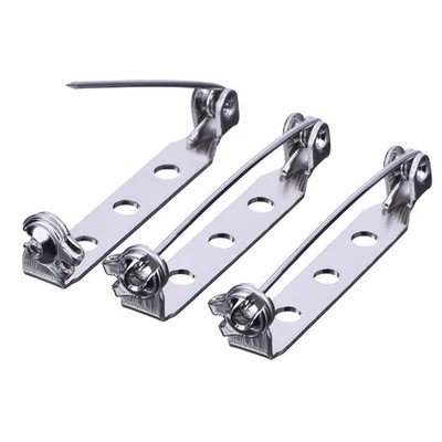 CRYSTAL WORLD UK 10/20pcs 25mm Brooch Bar Backs Safety Pins Badge Fastener for Jewelry Making