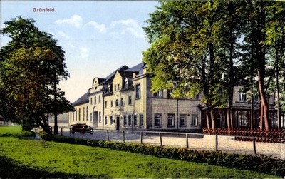 Ak Grünfeld Waldenburg in Sachsen, Gasthaus Grünfeld - 11568139