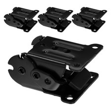  4 Pcs Hidden Folding Hinge Black Locking Angle Bracket Furniture Hinges Leg