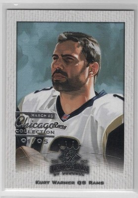 KURT WARNER 2002 DONRUSS GRIDIRON KINGS NATIONAL CHICAGO CLASSIC 1/5 SSP - RAMS!