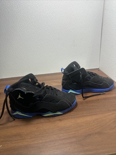 Jordan True Flight Black/Barely Volt-Hyper Royal 2.5 Y US - Picture 5 of 5