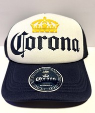 Corona Trucker Hat w Black Mesh Back, Adjustable-OSFM, New with Tag