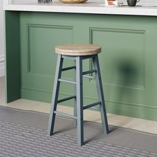 Wooden Bar Stools Kitchen Stools Revolving Seat Breakfast Solid Pine Dining