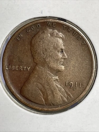 1911-S VF Details Lincoln Cent Lot 1400A