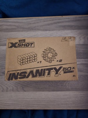 XSHOT Insanity Zubehör; Rundverbinder & 50 Darts für Spielzeug Schaumstoff Dart Blaster 