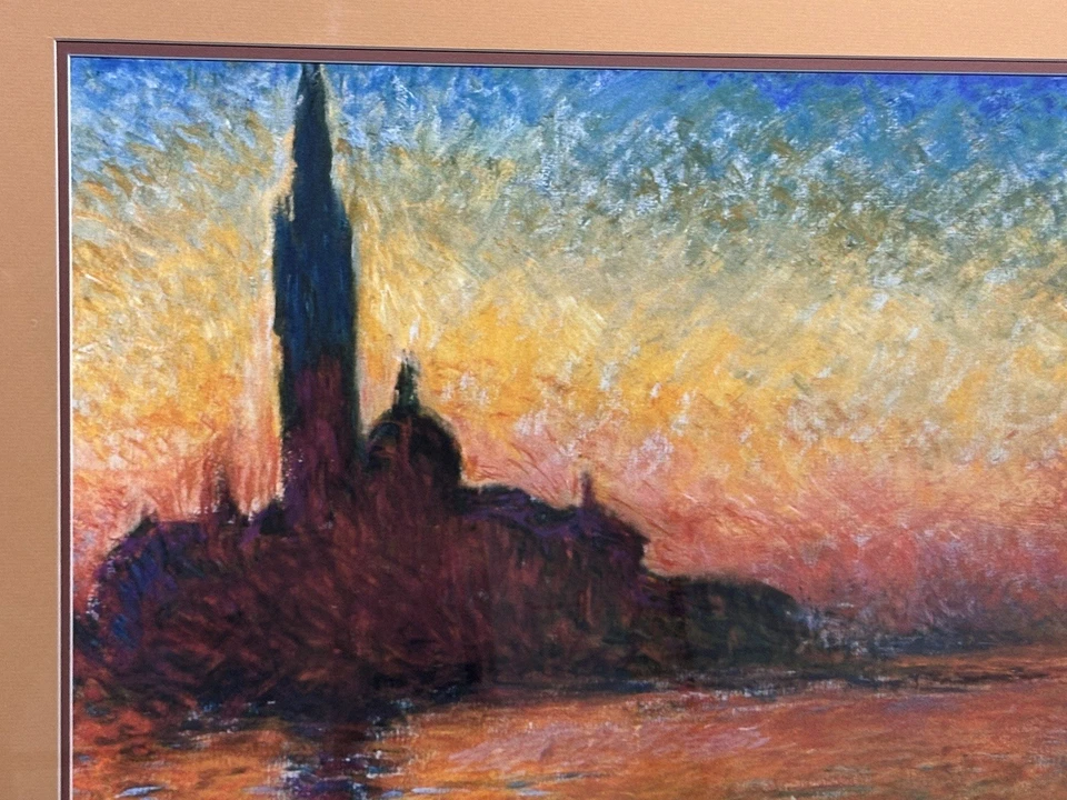 Stunning Large 32x39 Framed Matted Fine Art Claude Monet Print, Rare Decor Gifts - Image 4 of 4