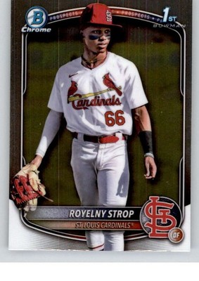 2025 Bowman Chrome Prospects #BCP-221 Royelny Strop St. Louis  ID:70444