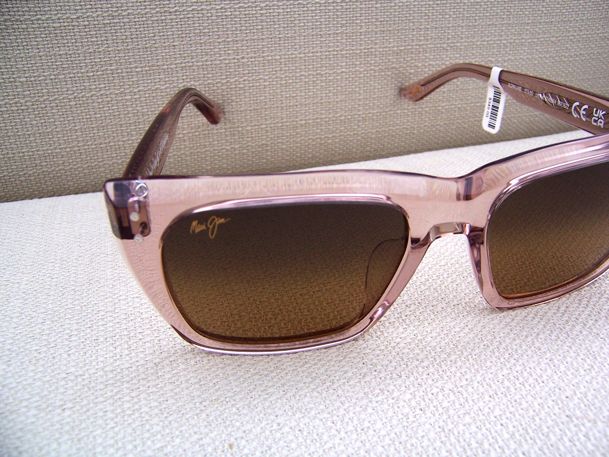 NWT* MAUI JIM ALOHA LANE Transparent Pink & HCL Bronze 