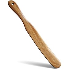 Long Wooden Spurtle for Sourdough Starter Mixing Nonstick Pots Whisks Spatula