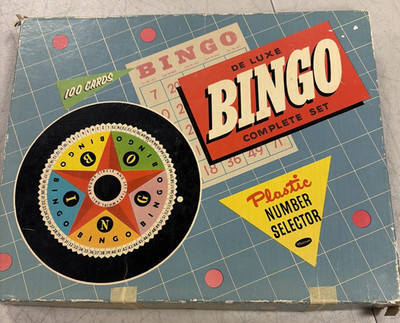 Whitman Vintage Deluxe Bingo Game More Missing Some Parts Reduced Price