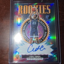 2025-26 Topps Finest Rookie Autographs Cedric Coward #RFA-CC Refractor Auto