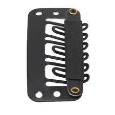 100Pcs 6 Teeth Hair Extension Clips Wig Clips Stainless Steel U Shape Snap Clips