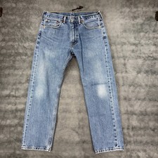 Levi's 505 Regular Fit Mens Jeans Blue Medium Wash Size 33x30 100 Cotton