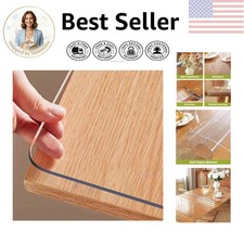 Crystal Clear Table Cover Protector 36x60" - Waterproof PVC Mat for All Tables