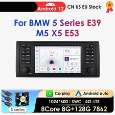 AI Carplay Android Auto Car Radio Multimedia for BMW 5 Serie X5 E53 M5 1996-2003