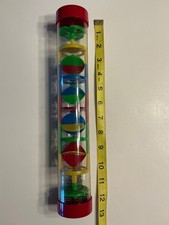 Children  s Rain Stick 12.25   Instrument, Vintage, Primary Colors