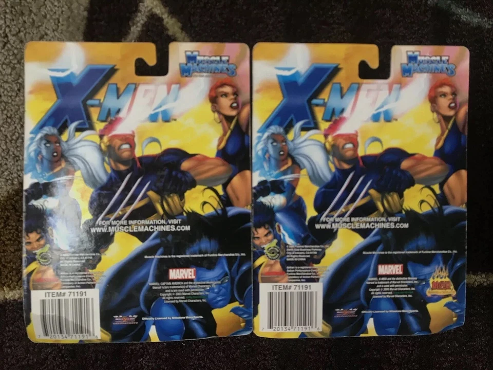 2 Carded Muscle Machines Both Variations Of X-MEN Set Monster Trucks 2003 1/64 - Image 2 of 2