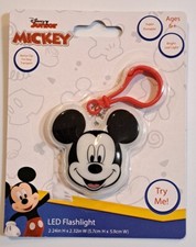 NEW Disney Junior Mickey Mouse Portable Clipable LED Flashlight Ages 6 