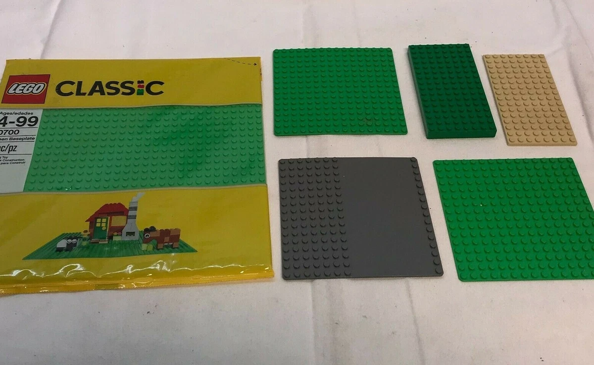 Genuine Lego Lot 6 Stud Green Sand Roadway Base Plates 32x32 16X16 16X8 studs