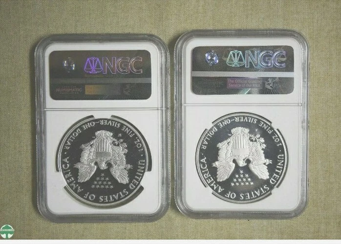 1986-S & 2016-W SILVER EAGLE 30TH ANNIVERSARY SET IN BOX - NGC PF 69 ULTRA CAMEO - Image 3 of 4