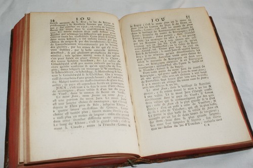 SUISSE DICTIONNAIRE GEOGRAPHIQUE HISTORIQUE 1777 TSCHARNER HALLER 2/2 RELIURE - Picture 5 of 6