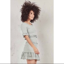 LoveShackFancy Aveline Dress light Green XS