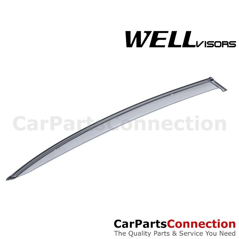 WellVisors Window Visors 2008-2013 Suzuki SX4 Sedan Side Deflectors Black - Image 3 of 4