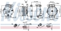 Nissens Kompressor Klimaanlage Passend FüR Ford Focus III Turnier
