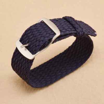 Perlon Strap  Uhrenarmband versch. Farben 14, 16, 18, 20,  22 mm Dornschließe 