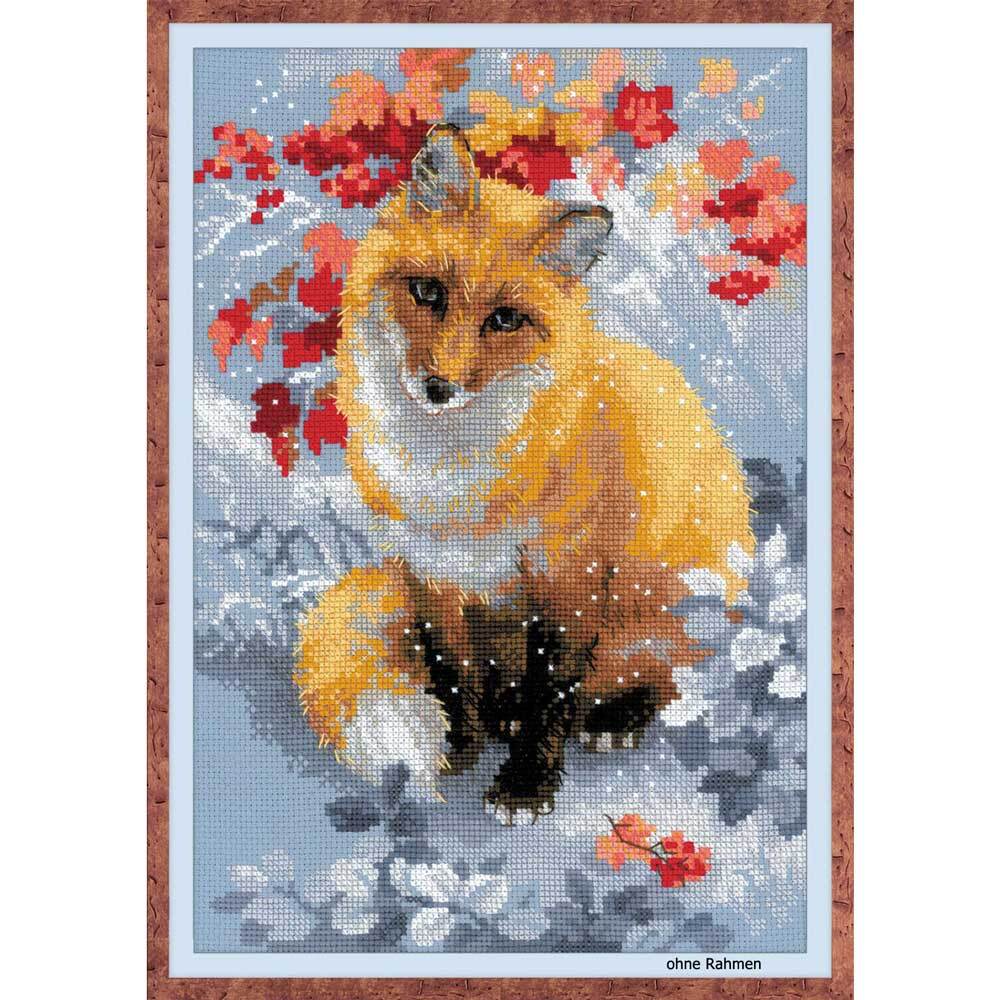 Riolis counted cross stitch Kit Fox, DIY