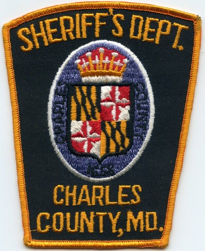 old vintage CHARLES COUNTY MARYLAND SHERIFF POLICE PATCH