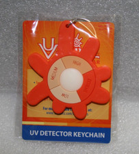 UV Skinz UV Detector Keychain Plastic Detect and Protect Skin from Sun's UV Rays