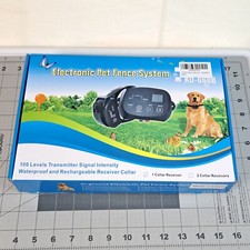 Electronic Pet Fence System KD660B For multiple dog 1 Collar Reviever Not Tested