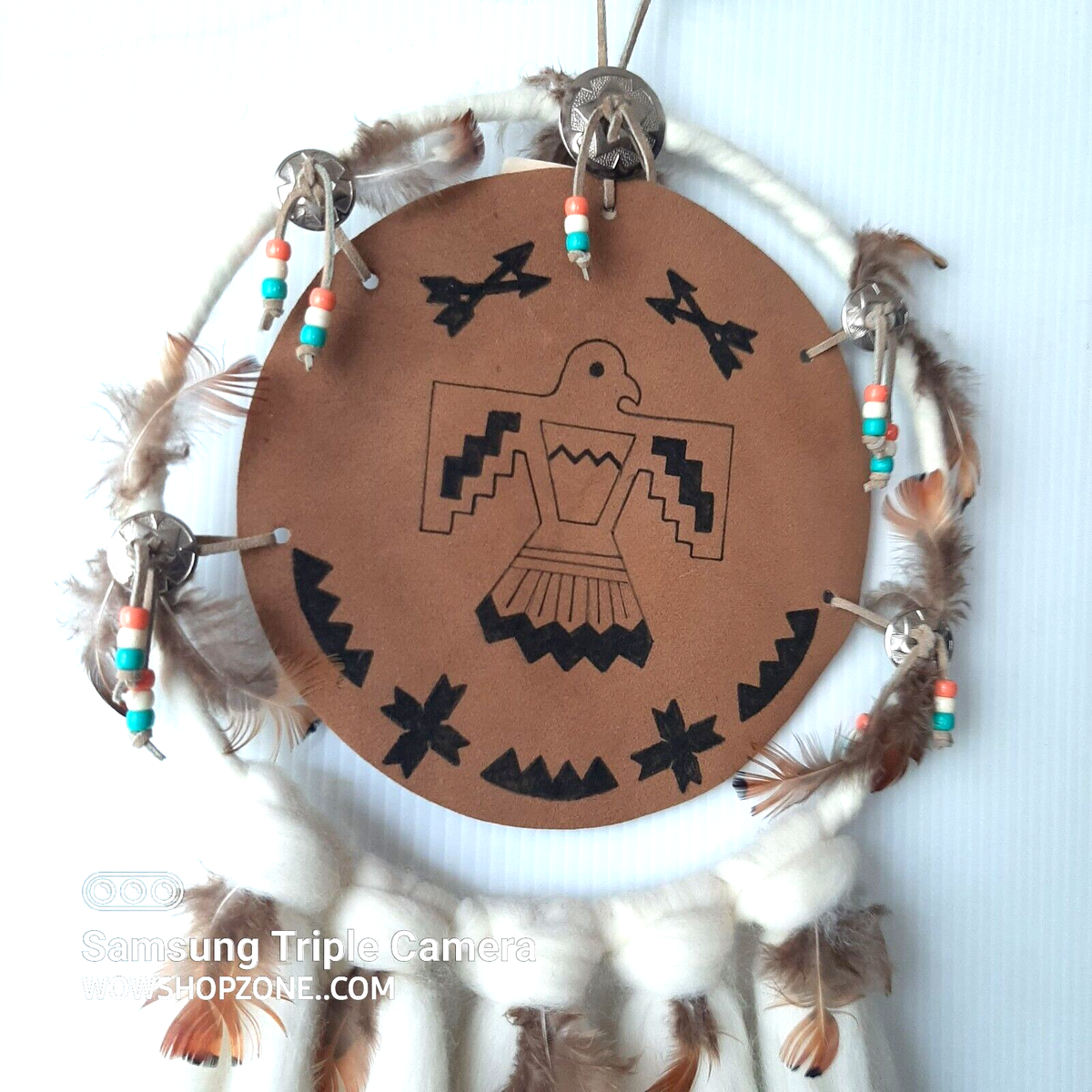 ビンテージNAVAJO INDIAN MANDELLA SHIELD Vintage Native American Dream Catcher Indian Handmade Mandala