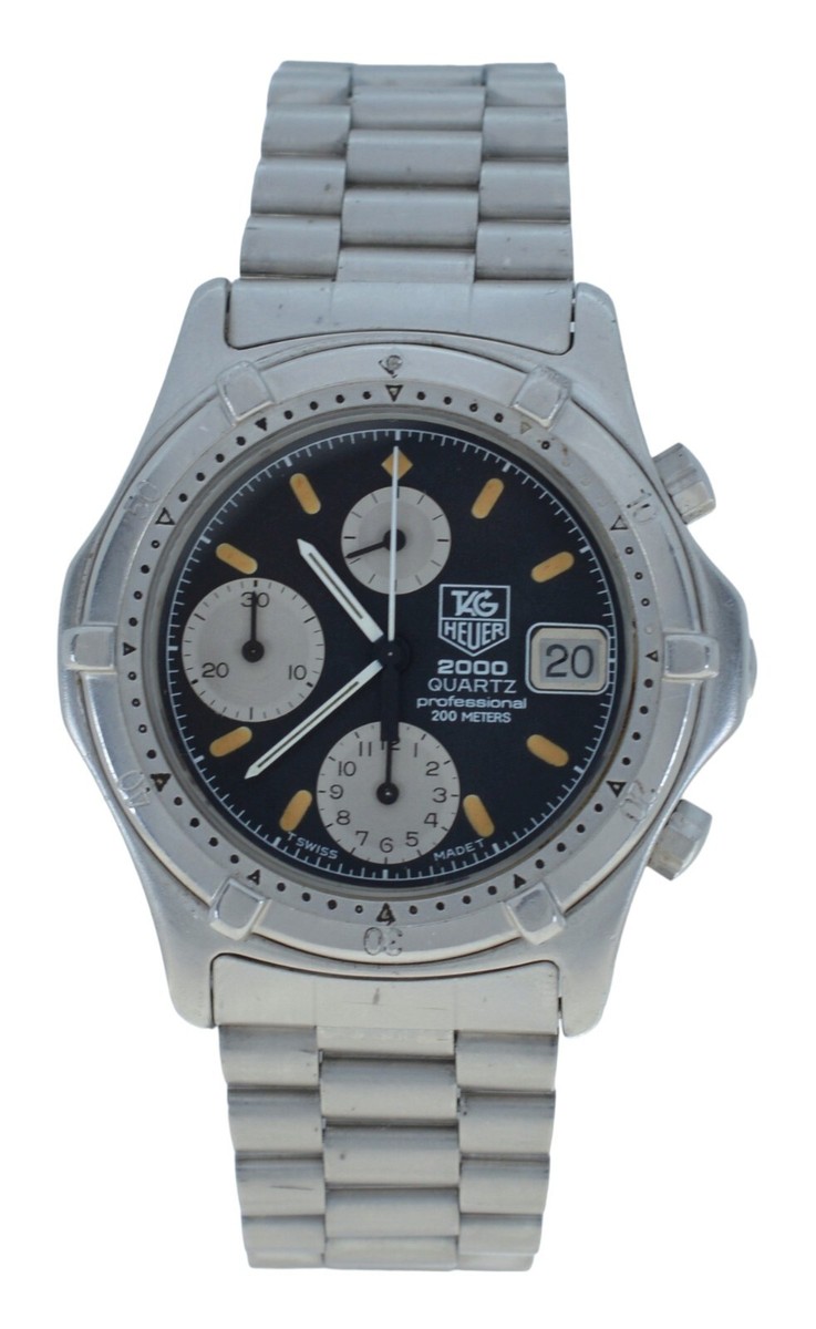 Vintage Tag Heuer Men's 38mm 2000 Series Chronograph Watch Vintage Tag Heuer Men's 38mm 2000 Series Chronograph Watch