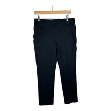 Chico's Size 1 Pull On Black Ankle Dress Pants US 8