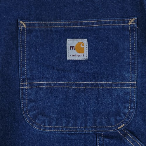 Carhartt FR Jeans Mens Size 42x32 (40x32) Blue Flame Resistant Dungaree FRB 13 - Picture 9 of 12
