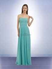 Bill Levkoff Bridesmaid Dress 332 Prom Wedding Long Gown Strapless Chiffon NEW