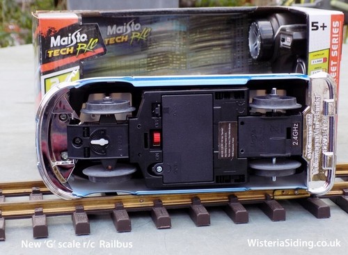 'G' scale R/C Battery VW Converted into Railbus to run on 45mm 'G' Gauge Track. - Picture 5 of 5